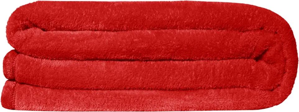 Cobertor Blanket Soft Touch Solteiro - Vermelho