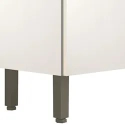 Balcão Gabinete 3 Portas com Pia 120cm Lumy K02 Freijó/Supremo - Mpoze