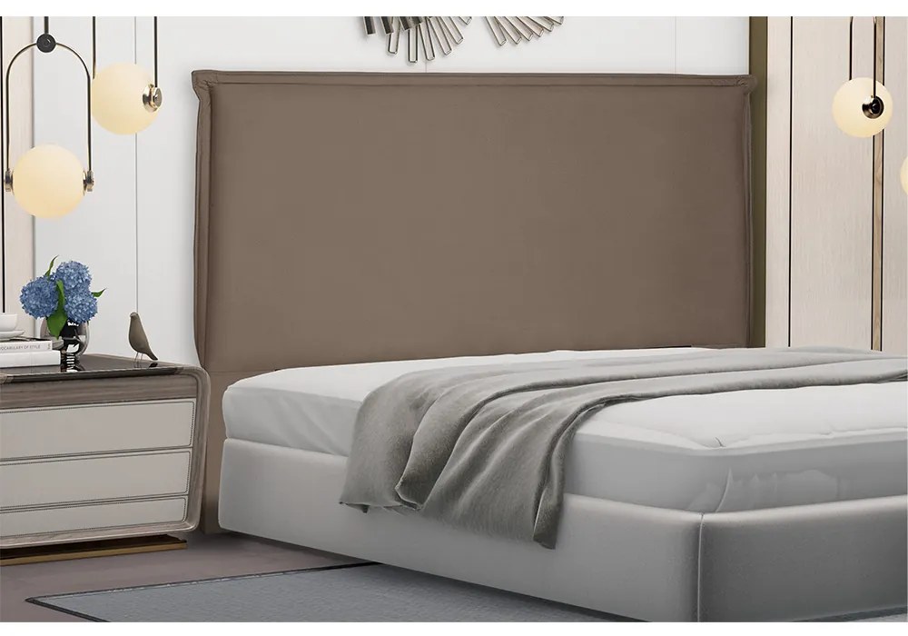 Cabeceira Garden Para Cama Box Casal 140 cm Suede - D'Rossi - Caramelo