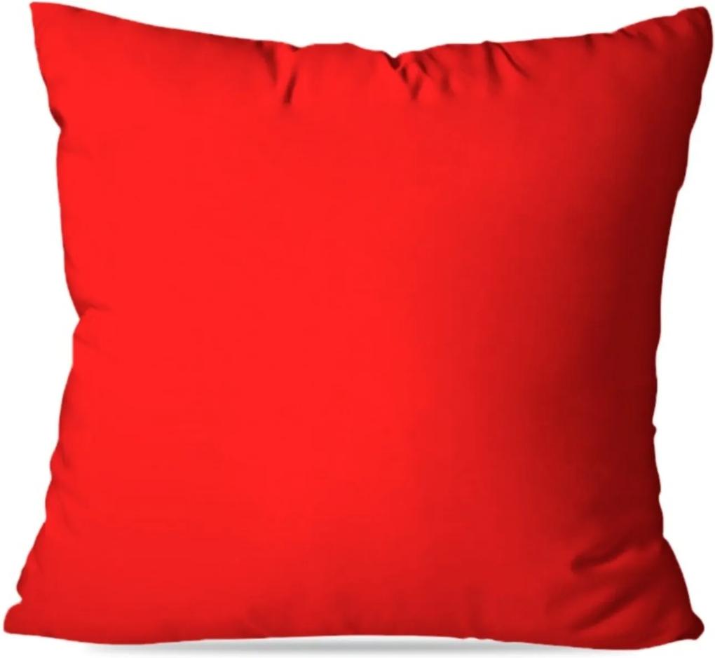 Capa de Almofada Lisa Vermelha 35x35cm