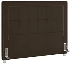 Cabeceira Cama Box Casal King 195cm Paolla P02 Veludo Marrom - Mpozena