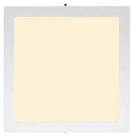 Plafon Led Sobrepor Branco 18W 22,5X22,5Cm Yamamura - LED BRANCO QUENTE (3000K)