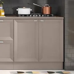 Balcão para Cooktop Com Tampo 80cm 2 Portas Duna P09 Fumê - Mpozenato