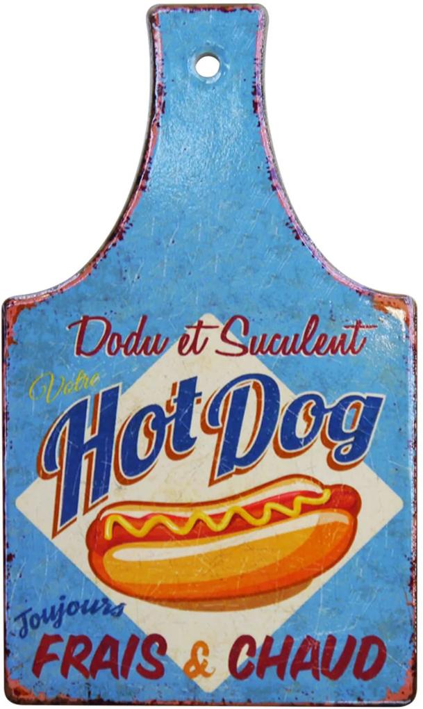 Placa  De Cerâmica Hot Dog Kasa Ideia
