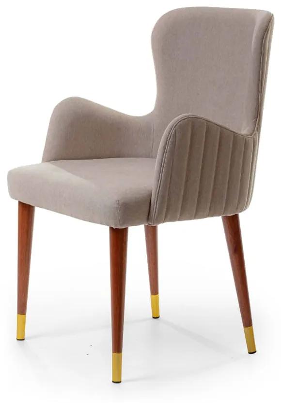 Cadeira com Braço Marina Estofada com Argola e Ponteiras Estrutura Madeira Liptus Design Sustentável