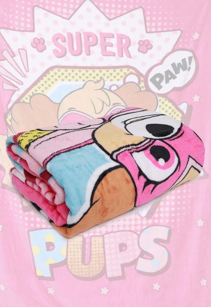 Cobertor Solteiro Lepper Patrulha Canina Menina Pink 1,50 x 2,20
