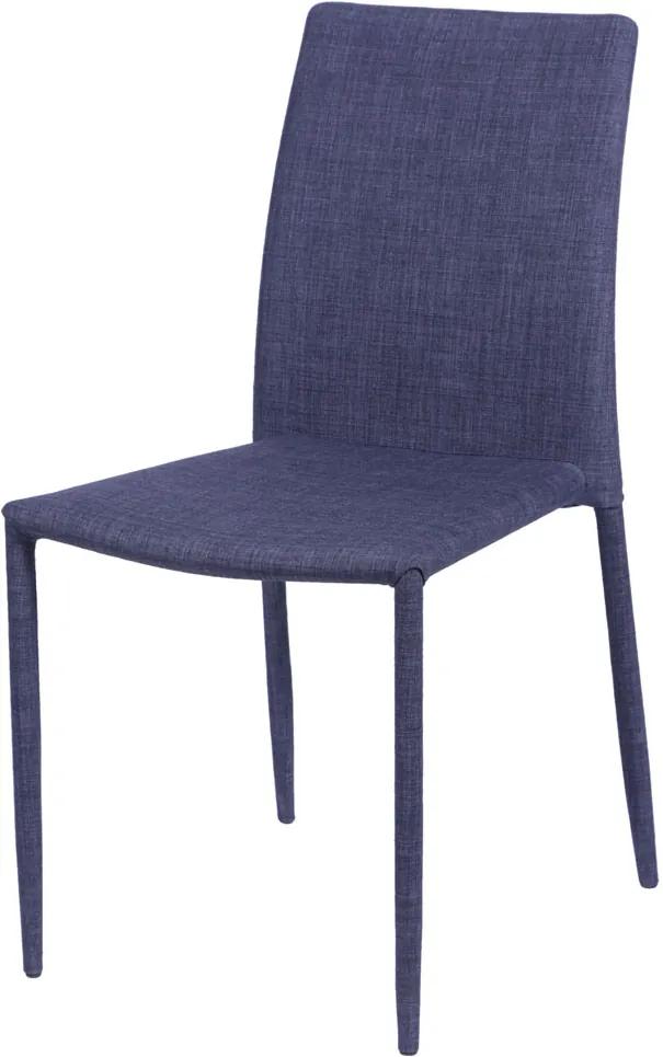 Cadeira Glam em Linho -  Jeans Azul