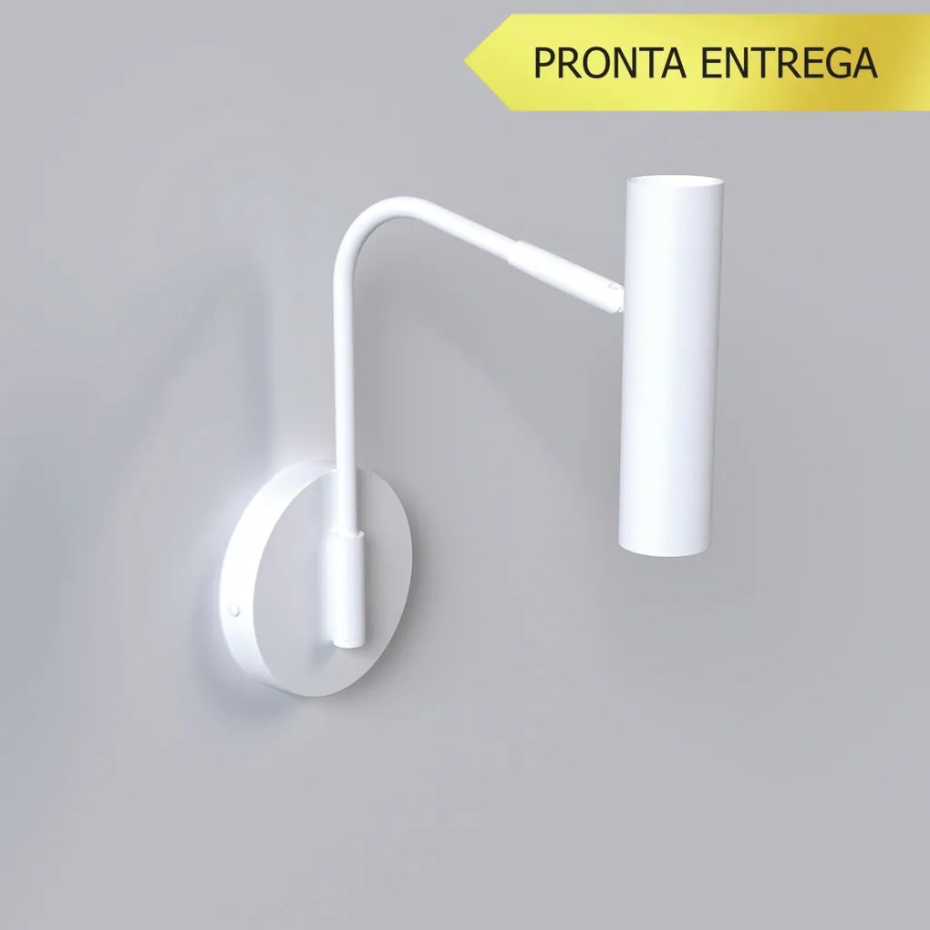 Arandela Tubo Braço Articulado 01Xmr11 - Qimporta Ar2319 (BRANCO)