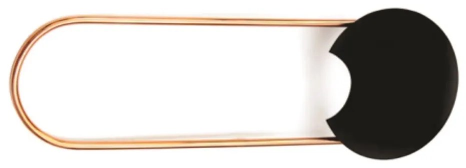 Arandela Coneto Oval Extrema 04X20X57Cm 1Xled 5,5W 2700K - Old Artisan... (GRAFITE / COBRE BRILHO, 110V)