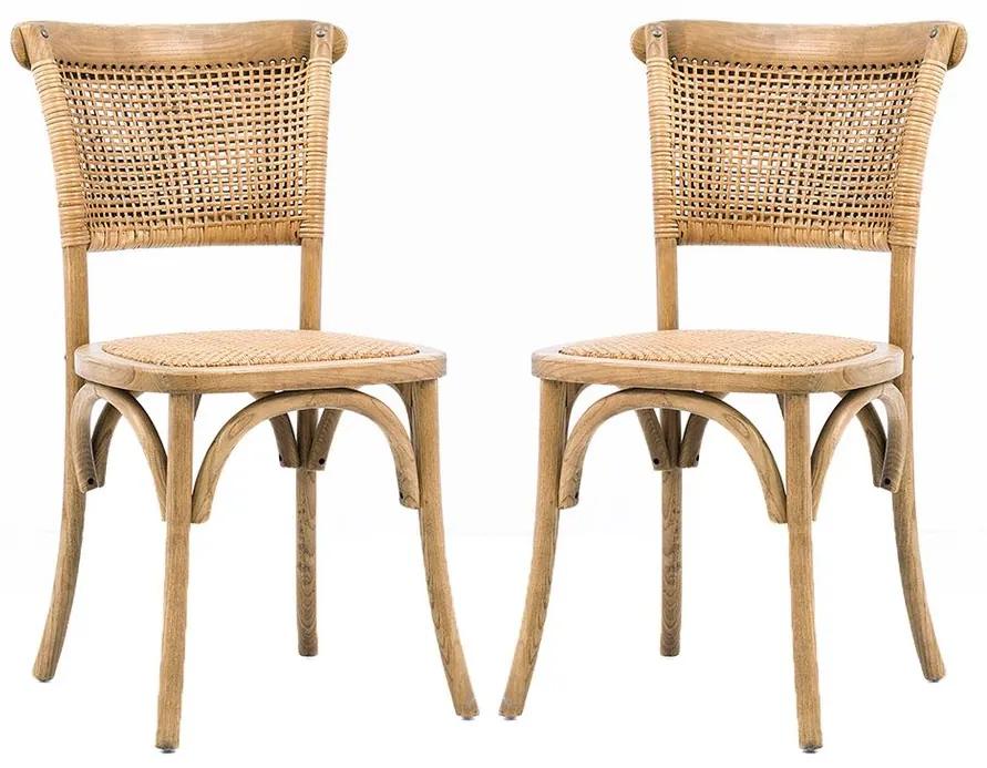 Conjunto 02 Cadeiras de Jantar Varvati - Wood Prime AM 20023
