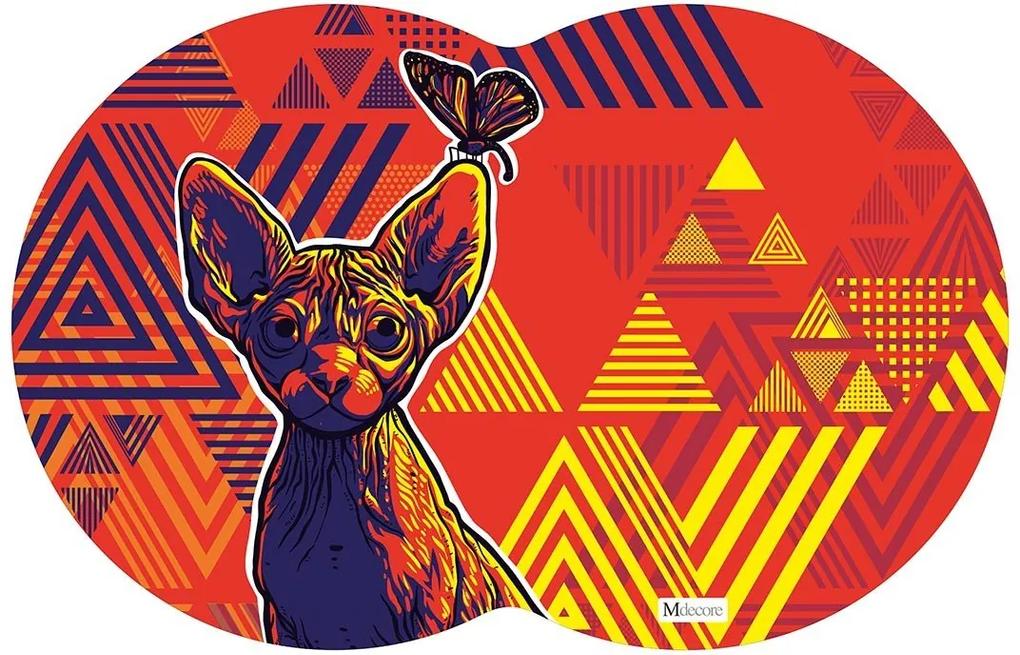 Tapete PET Gato Colorido54x39cm