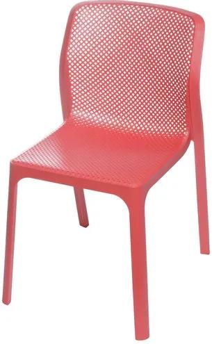 Cadeira Bit Nard Empilhavel Polipropileno Vermelha - 53562 Sun House