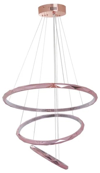 Pendente Led Metal Rose Gold 85w 3000k Saturno