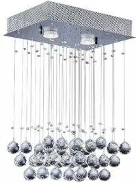 Plafon Led Bronzearte Ball Cristal Retangular 2x5W GU10 3000K