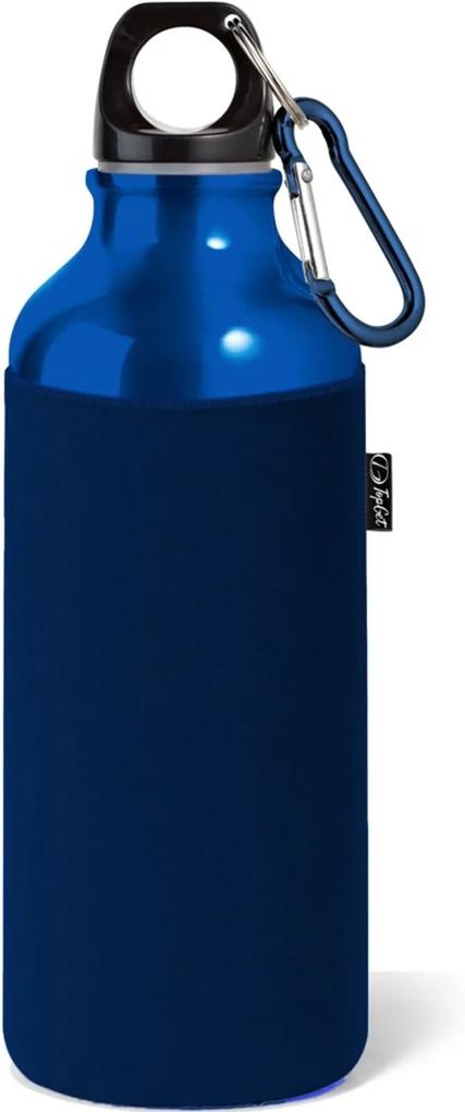 Garrafa Squeeze Sport 500 ml com Luva Térmica TopGet   Azul Escuro