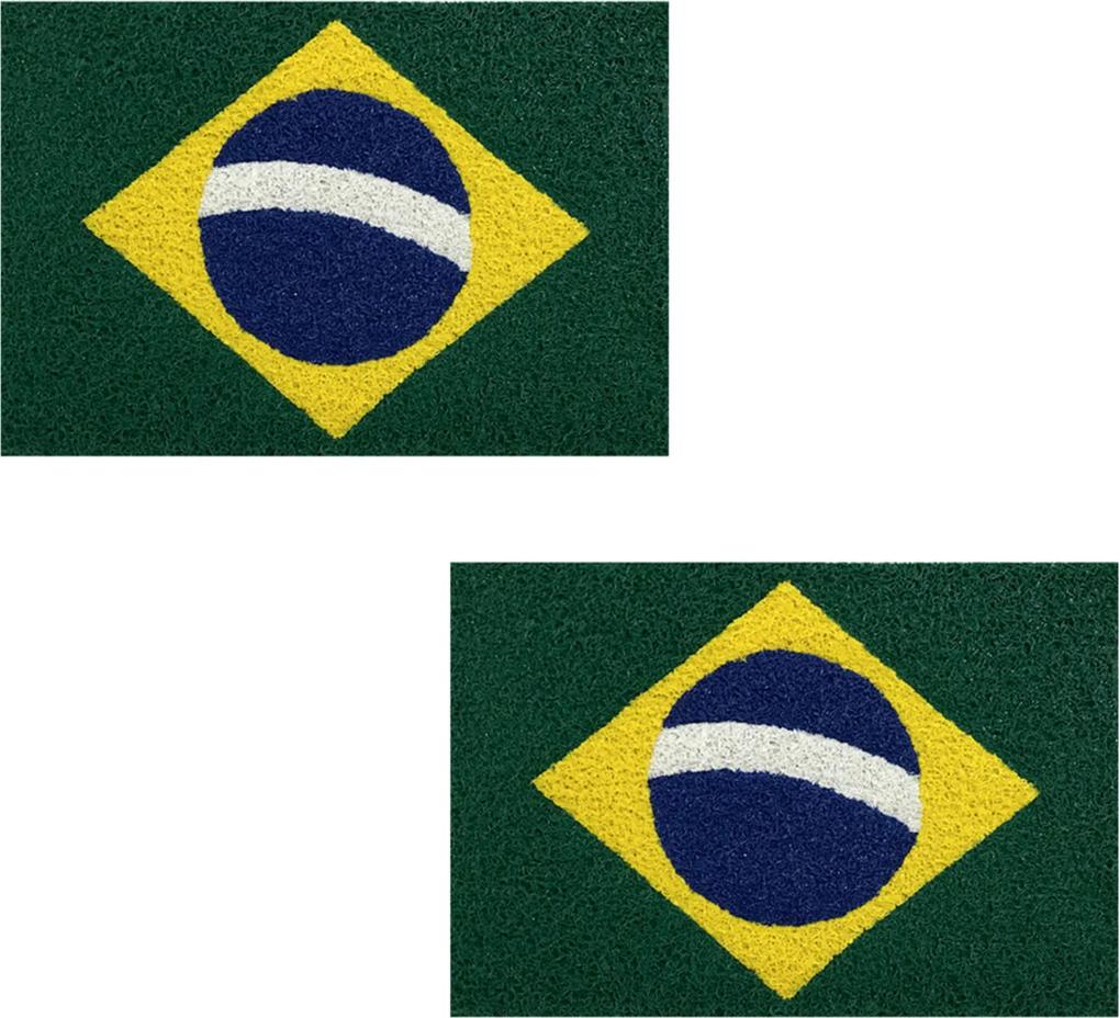 2 Capachos p/ porta decorativo 60x1,2m Brasil38