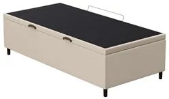 Base para Cama Box Baú Solteiro 88x188cm Hit I02 Corano Bege - Mpozena