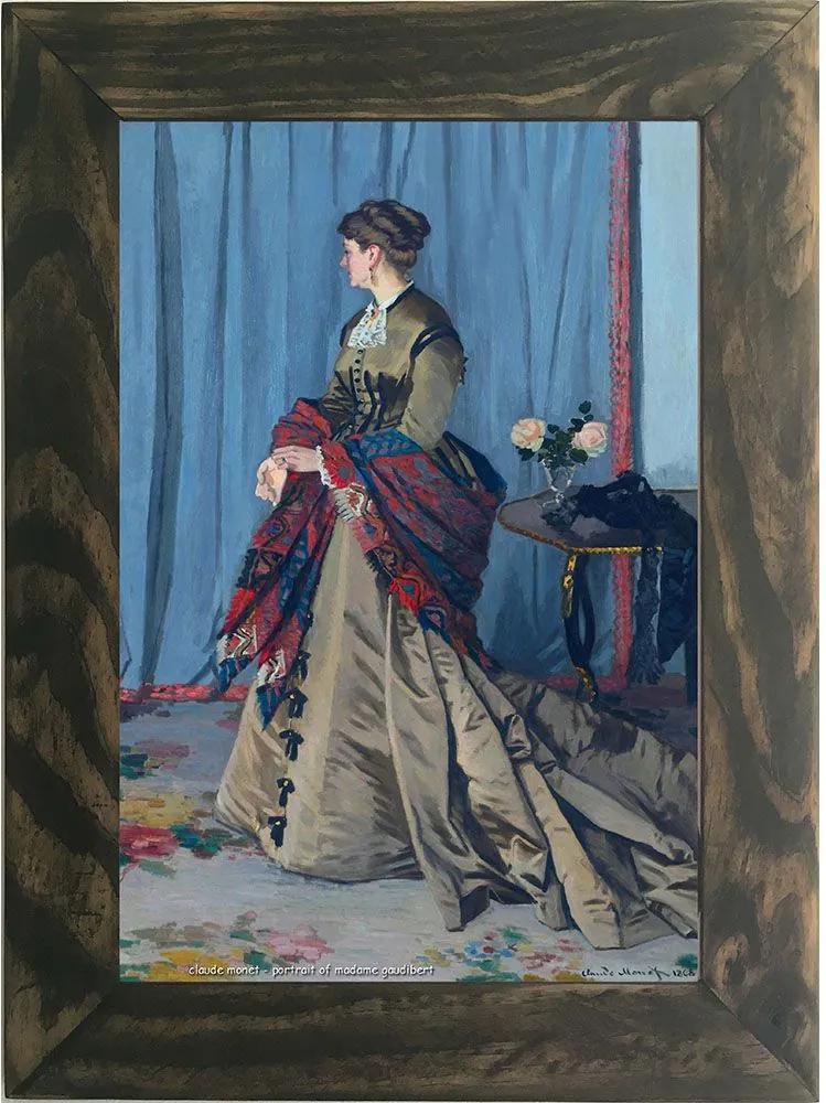 Quadro Decorativo A4 Portrait of Madame Gaudibert - Claude Monet Cosi Dimora