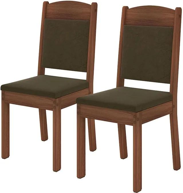 2 Cadeiras Domenica Madero Tx SUEDE MARROM