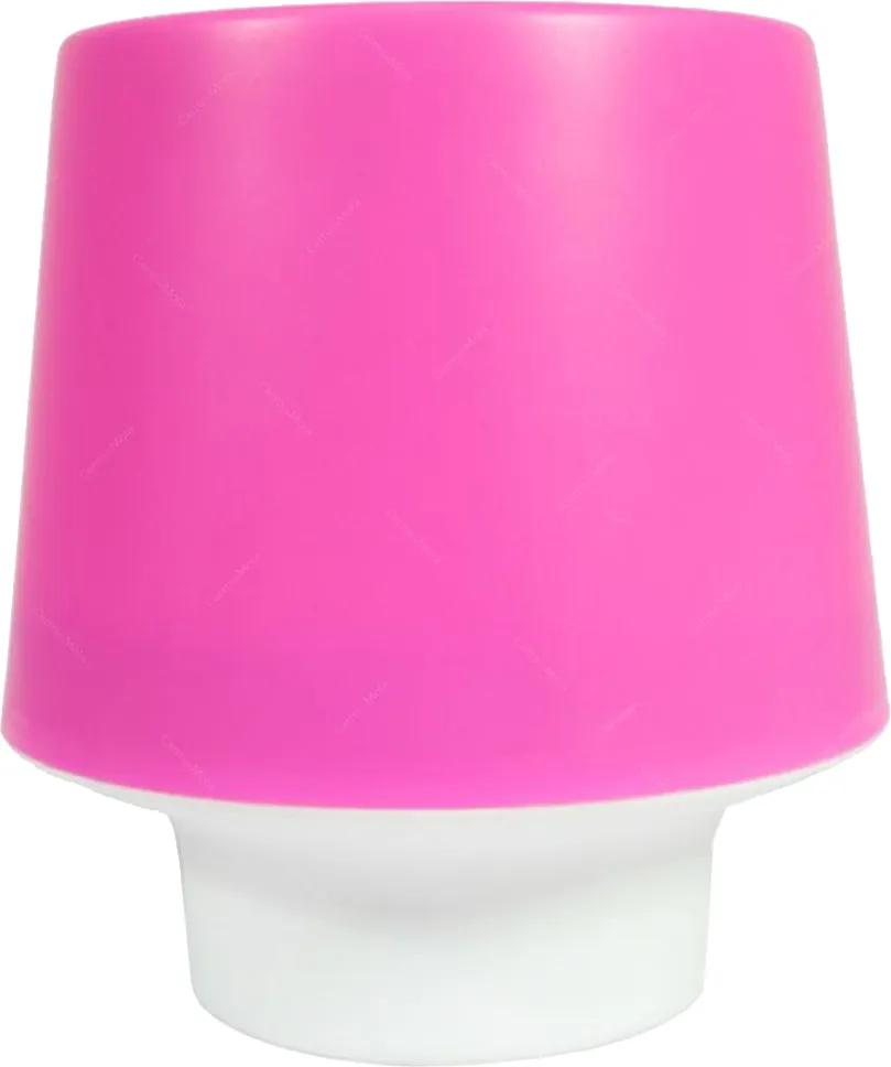 Luminária Candy Rosa Pequena de Mesa - 16x15 cm