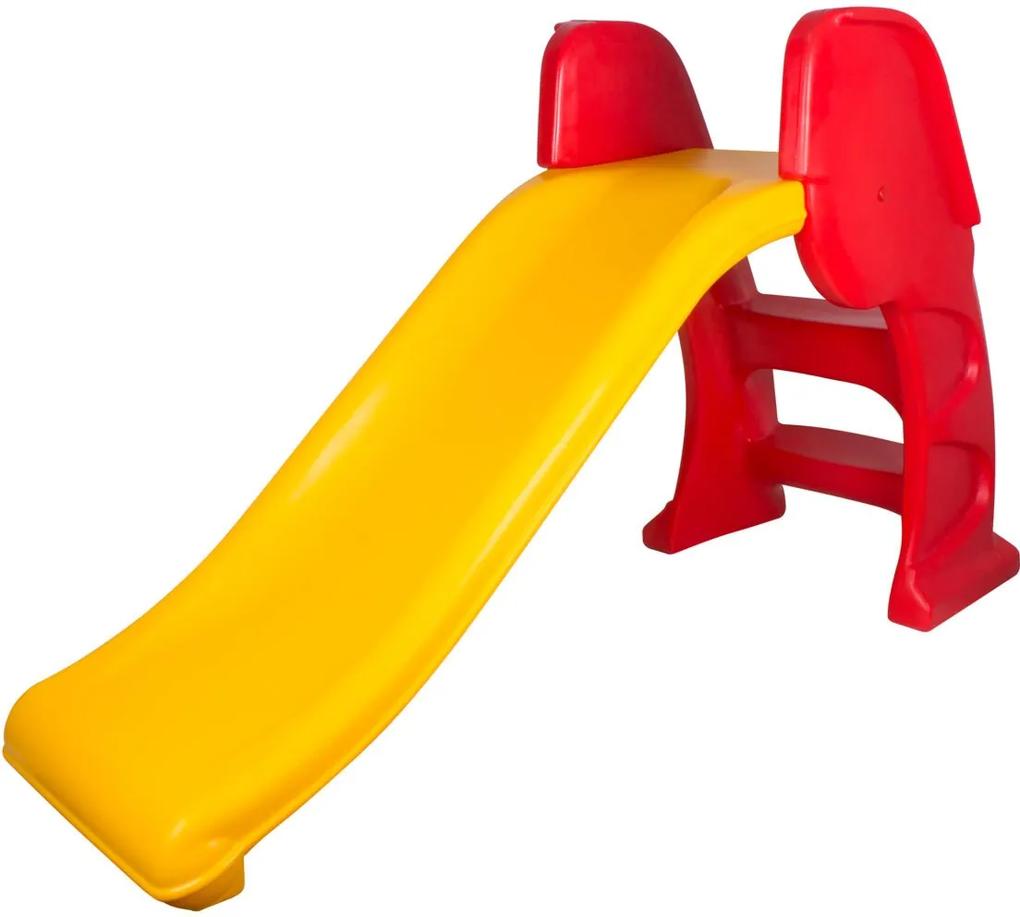 Escorregador Baby Dobrável - Alpha Brinquedos Amarelo/Vermelho