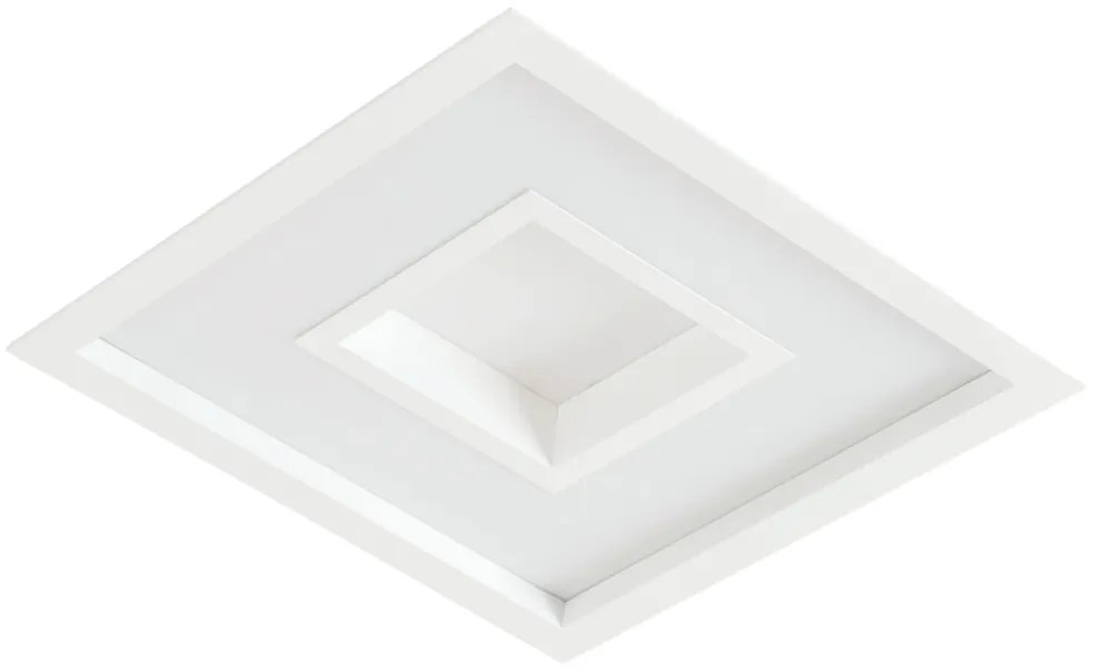 Embutido Meg 38X38Cm Led 24,4W Bivolt | Usina 19035/38 (MR-T - Marrom Texturizado, 4000k)