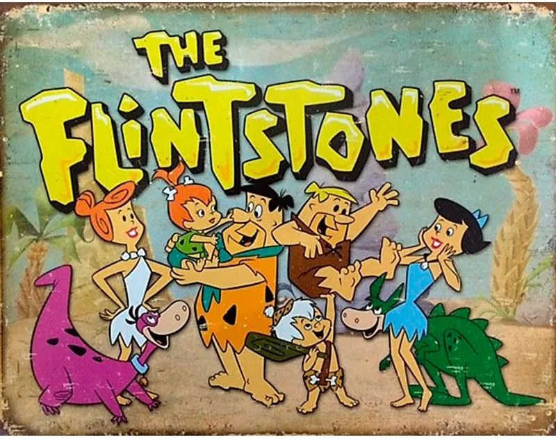 Placa De Metal The Flintstone