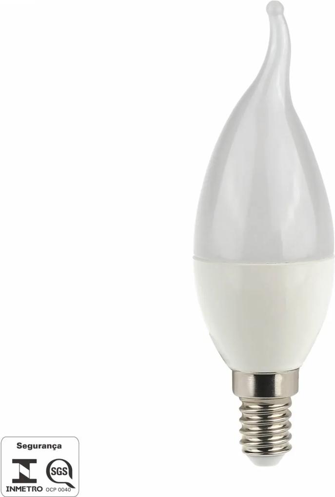 lâmpada vela led 4,5W quente chama fosca Inmetro Bella LP017C