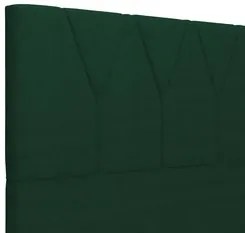 Cabeceira Cama Box Casal Queen 160cm Aura Suede W01 Verde - Mpozenato