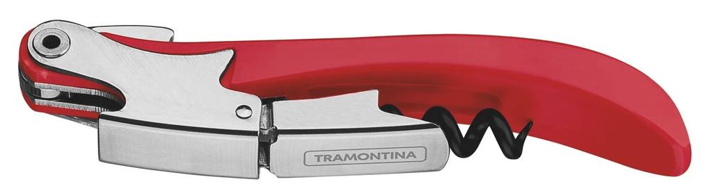 Saca Rolhas 2 Estágios com Abridor Tramontina Harmoniza com Corpo de ABS Vermelho - Tramontina  Tramontina