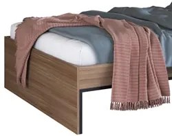 Cama de Casal 140cm Base Aço Artetube A05 Montana/Preto - Mpozenato