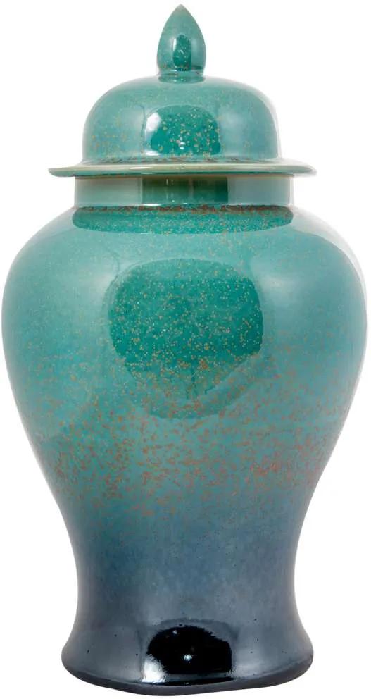 Vaso Decorativo de Porcelana Taipé - Linha Blue Tiffany