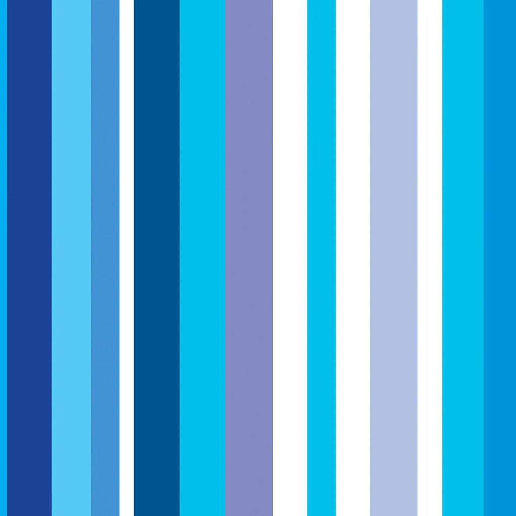 Papel de Parede listrado roxo branco e azul 0.52m x 3.00m