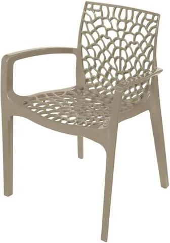 Cadeira Gruver com Braco Polipropileno Fendi - 30478 Sun House