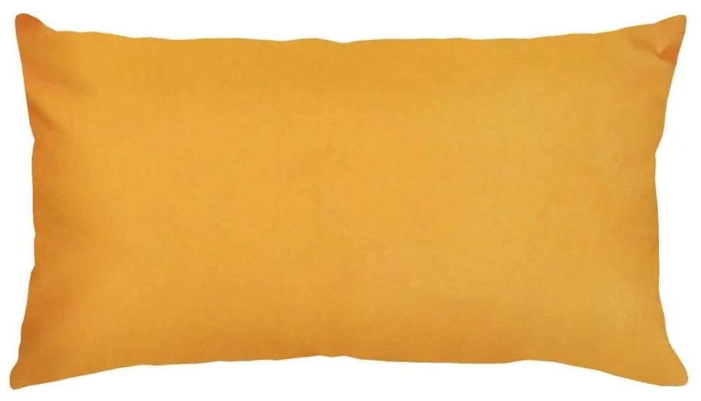Capa de Almofada Lisa Amarelo Suprema 60x30