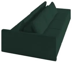 Sofá Ilha Modular com Puff para Sala Living 312cm Georgia Z08 Veludo V