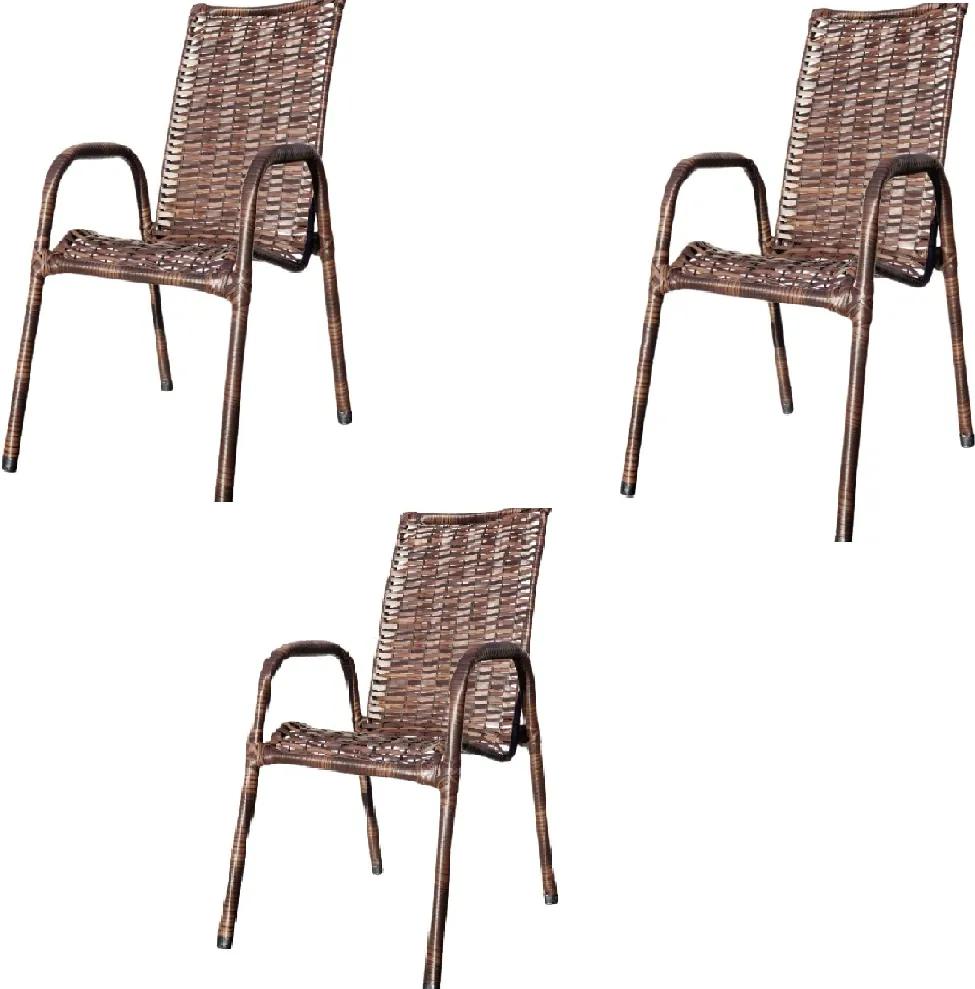 Kit C/ 3 Cadeiras De Junco(Baixa) – JM Metalúrgica