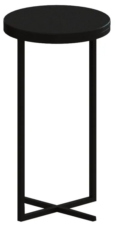 Mesa de Apoio Alta Loren Preto - Wood Prime TS 34202