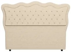 Cabeceira Casal Cama Box 140cm Oregon Z04 Linho Bege - Mpozenato