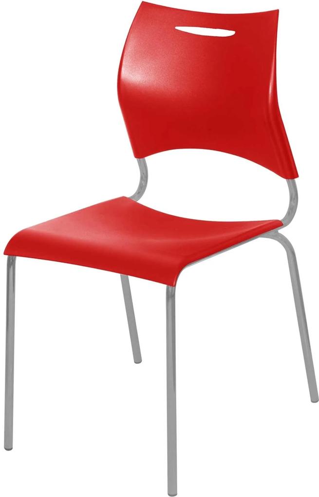 Cadeira Plástica New vermelho Giobel