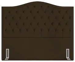 Cabeceira Cama Box Casal King 195cm Siena P02 Suede Marrom - Mpozenato