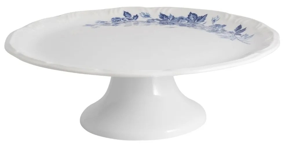 Prato Bolo Com Base 27Cm Porcelana Schmidt - Dec. Cora 2267