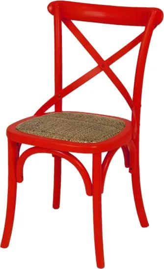 Cadeira Katrina Madeira Vermelha Or Design