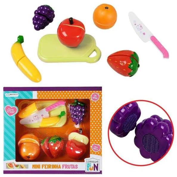 Frutas de Brinquedo com Velcro para Cortar Multiki