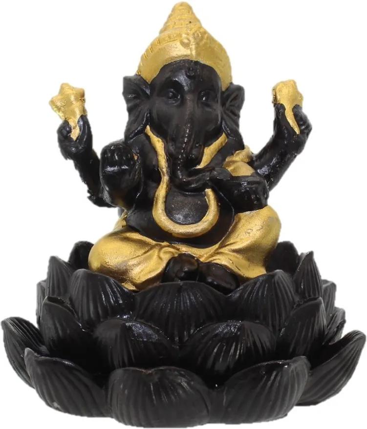 Cascata de Fumaça Ganesha na Flor de Lótus