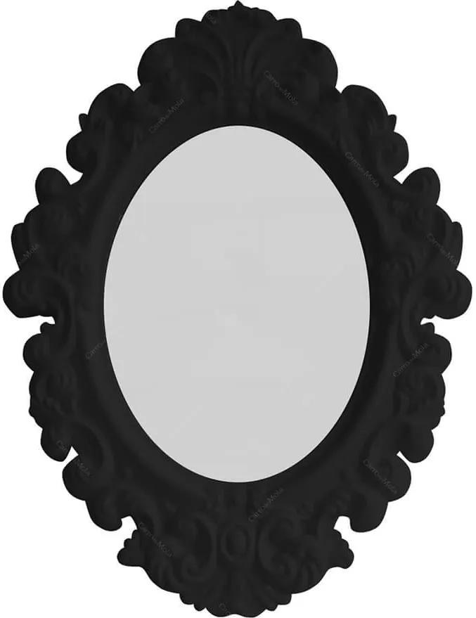 Espelho Oval Medium Preto - Urban - 51x38 cm