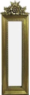 Espelho Clássico Retangular Dourado 49cm x 19cm