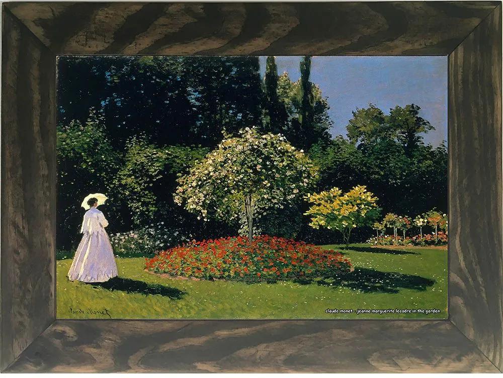 Quadro Decorativo A4 Jeanne Marguerite Lecadre in the Garden - Claude Monet Cosi Dimora