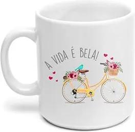 Caneca Bicicleta Bike a vida e Bela