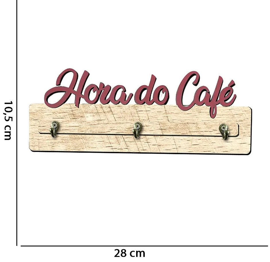 Porta Xicara de Café De Parede "Hora do Café" - D'Rossi